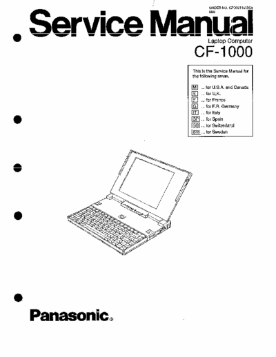Panasonic CF-1000 Service Manual - CPU Am386XLV 25/8 MHz - (5.716Kb) Part 1/3 - pag. 108
